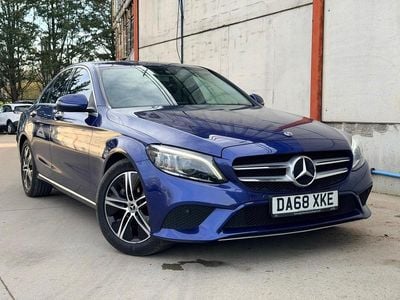 Used Mercedes C220 Premium 2018 Blue Sedan