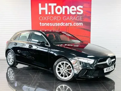 Used Mercedes CLA180 AMG line 122 HP (89 kW) 2019 Black Sedan