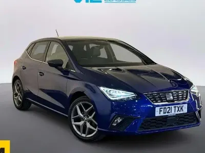 Usado Seat Ibiza XCELLENCE 95 HP (69 kW) 2021 Azul Citadino