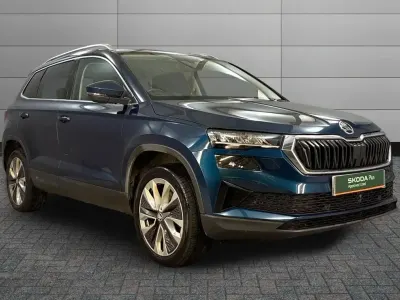 Used Skoda Karoq SE L 150 HP (110 kW) 2023 Lava blue metallic SUV
