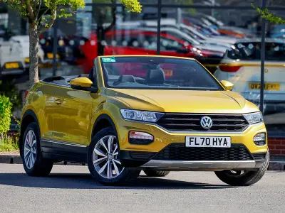 Used VW T-Roc Cabriolet Design 150 HP (110 kW) 2020 Yellow Cabriolet