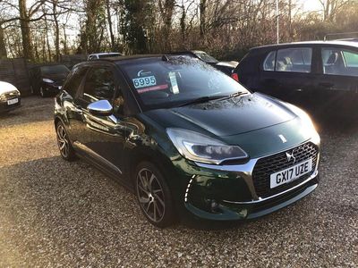 Green Used 2017 DS Automobiles DS3 Cabriolet Prestige Cabriolet | £6,995 (Expensive)