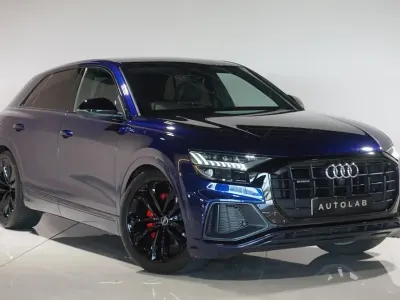 Used Audi Q8 Black Edition 281 HP (206 kW) 2021 Blue SUV