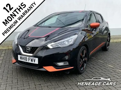 Begagnad Nissan Micra 90 HK (66 kW) 2018 Svart Halvkombi