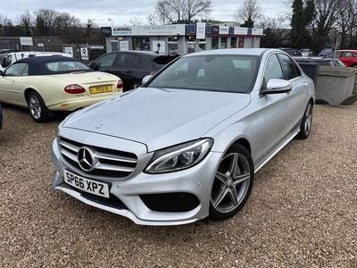 Used Mercedes C250 AMG line 204 HP (150 kW) 2017 Silver Sedan