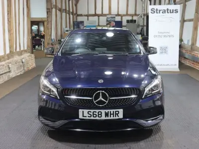 Used Mercedes CLA220 AMG line 2018 Blue Coupe