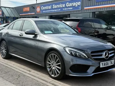 Used Mercedes C220 AMG line 167 HP (122 kW) 2016 Grey Sedan