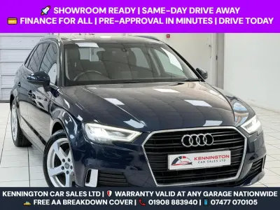 Used Audi A3 Sport 110 HP (80 kW) 2017 Blue Hatchback