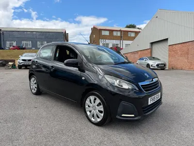 Used Peugeot 108 Active 68 HP (50 kW) 2015 Black Hatchback