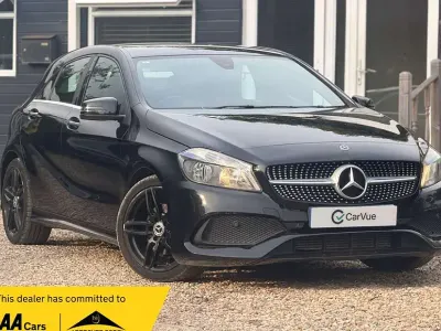 Used Mercedes A200 AMG line 136 HP (100 kW) 2017 Black Hatchback