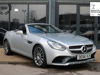 Silver Used 2017 Mercedes SLC300 AMG line Cabriolet | £15,490 (Fair price)