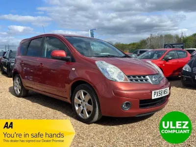 Used Nissan Note Tekna 110 HP (80 kW) 2008 Orange Hatchback