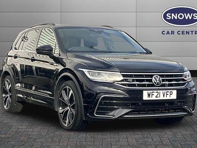Black Used 2021 VW Tiguan R-line SUV | £23,473 (Fair price)