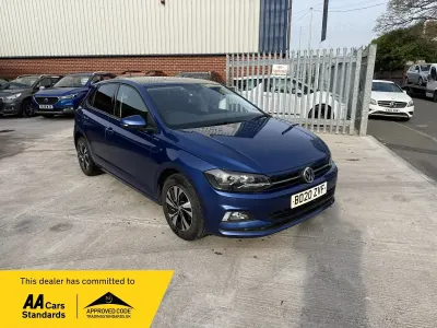 Used VW Polo Match 95 HP (69 kW) 2020 Blue Hatchback
