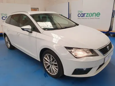 Begagnad Seat Leon ST SE Dynamic 110 HK (80 kW) 2017 Vit Kombi