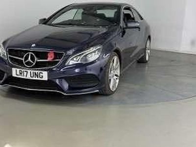 Used Mercedes E350 AMG line 258 HP (189 kW) 2017 Blue Coupe