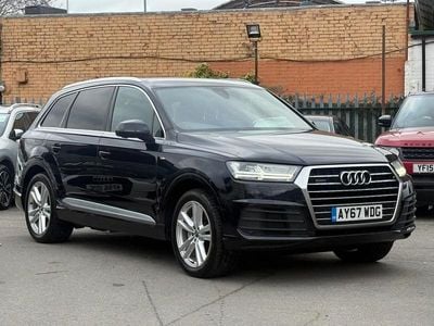 Used Audi Q7 S-Line 218 HP (160 kW) 2017 Blue SUV