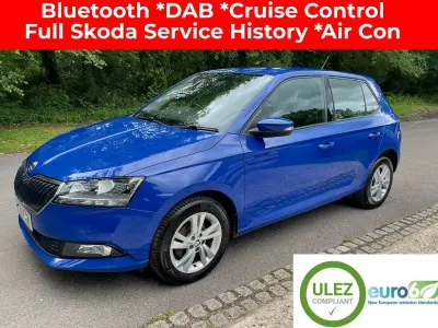 Used Skoda Fabia SE 60 HP (44 kW) 2021 Blue Hatchback