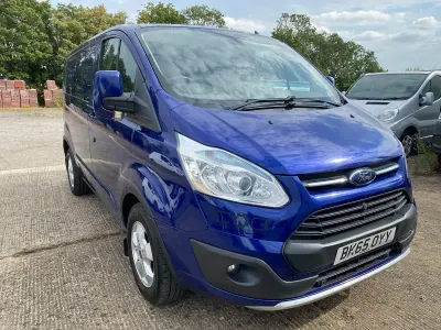 Used Ford Transit Custom Limited 125 HP (91 kW) 2015 Blue Van