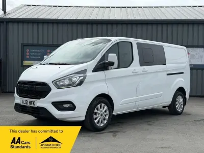 Used Ford Transit Custom Limited 130 HP (95 kW) 2021 White Van