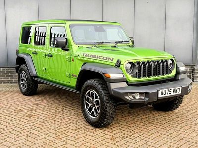 Green New 2025 Jeep Wrangler Rubicon SUV | £62,998 (Expensive)