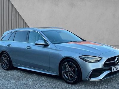 Metallic paint hightech silver Used 2024 Mercedes C200 AMG line | £27,880 (Fair price)