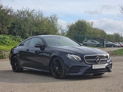 Used Mercedes E300 AMG line 245 HP (180 kW) 2018 Blue Coupe