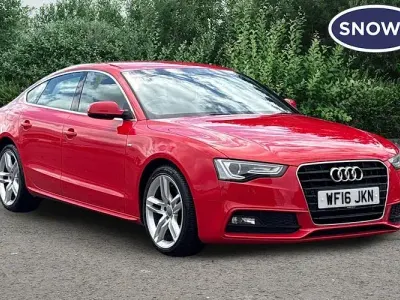 Used Audi A5 Sportback S-Line 190 HP (139 kW) 2016 Red Hatchback