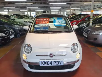 Used Fiat 500 Lounge 69 HP (50 kW) 2015 White Hatchback