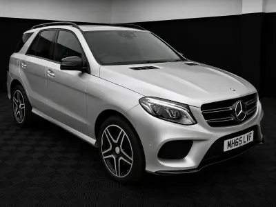 Used Mercedes GLE250 AMG line 204 HP (150 kW) 2016 Silver Estate