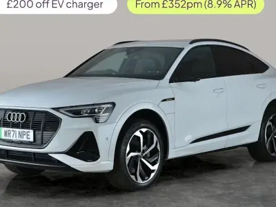 Used Audi e-tron Sportback Black Edition 300 kW (408 HP) 2022 White SUV