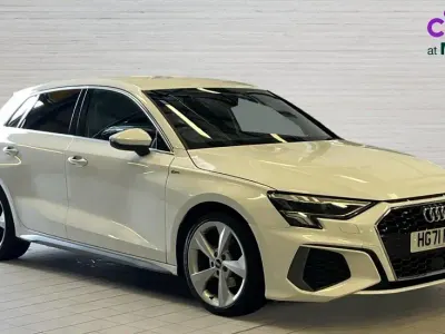 Used Audi A3 S-Line 110 HP (80 kW) 2022 White Sedan