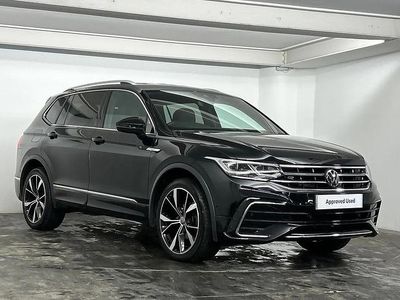 Black Used 2022 VW Tiguan Allspace R-line SUV | £27,295 (Fair price)