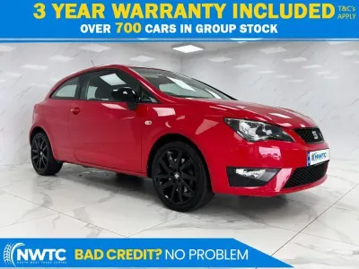 Usado Seat Ibiza FR Sport 110 HP (80 kW) 2016 Vermelho Coupé