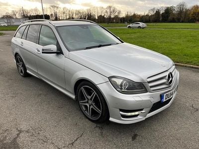 Silver Used 2014 Mercedes C220 AMG Estate | £2,995 (Good price)