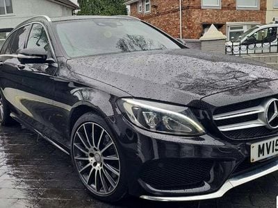 Used Mercedes C300e AMG Line Premium Plus 231 HP (169 kW) 2015 Black Estate