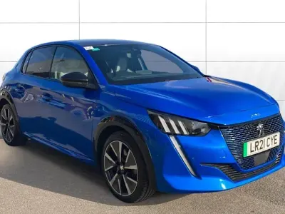 Used Peugeot e-208 Premium 100 kW (136 HP) 2021 Blue Hatchback
