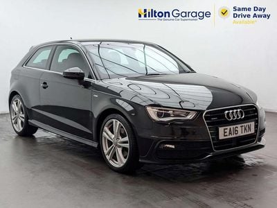 Used Audi A3 S-Line 180 HP (132 kW) 2016 Black Hatchback