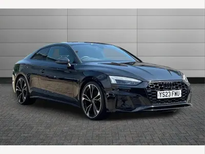 Used Audi A5 Black Edition 150 HP (110 kW) 2023 Mythos black Coupe