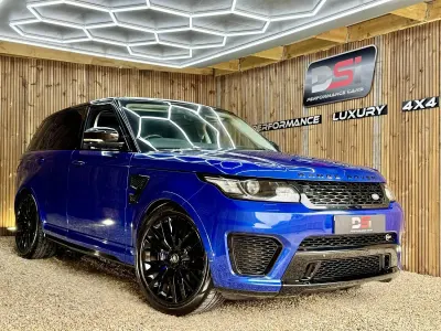 Used Land Rover Range Rover Sport SVR 550 HP (404 kW) 2017 Blue SUV