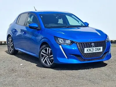 Used Peugeot 208 Allure 100 HP (73 kW) 2021 Blue Hatchback