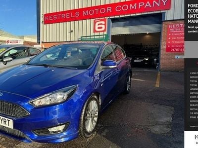 Blue Used 2017 Ford Focus ST-Line Hatchback | £6,195 (Good price)