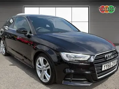Used Audi A3 S-Line 150 HP (110 kW) 2017 Black Hatchback