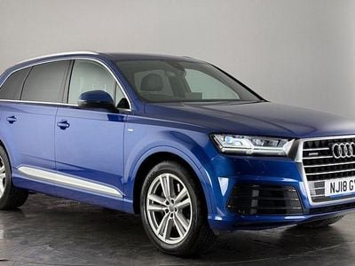 Blue Used 2018 Audi Q7 S-Line SUV | £23,250 (Good price)