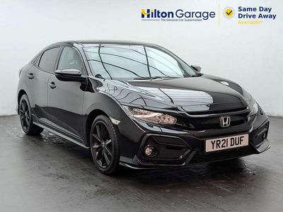 Begagnad Honda Civic Sport 2021 Svart Halvkombi