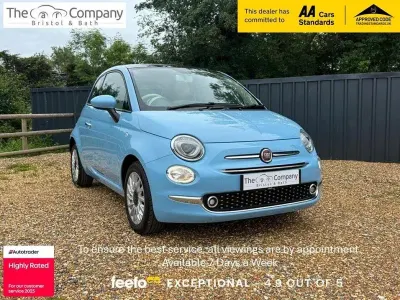 Used Fiat 500 Lounge 69 HP (50 kW) 2017 Blue Hatchback