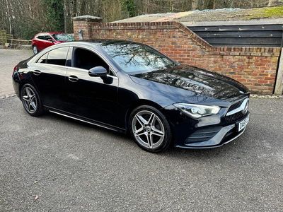 Used Mercedes CLA200 AMG line 163 HP (119 kW) 2019 Black Coupe