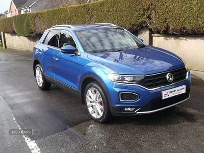 Used VW T-Roc SEL 150 HP (110 kW) 2019 Blue SUV
