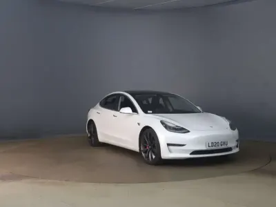 Used Tesla Model 3 Performance 461 kW (627 HP) 2020 White Sedan
