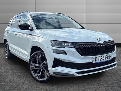Used Skoda Karoq SportLine 150 HP (110 kW) 2025 Moon white metallic SUV